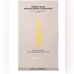 Unused Babor Perfect Glow serum ampoules packet of 7 plus Free Gift!